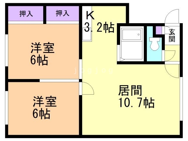 ハイツ林の間取り