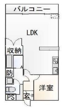 鶴ヶ島市大字上広谷のマンションの間取り