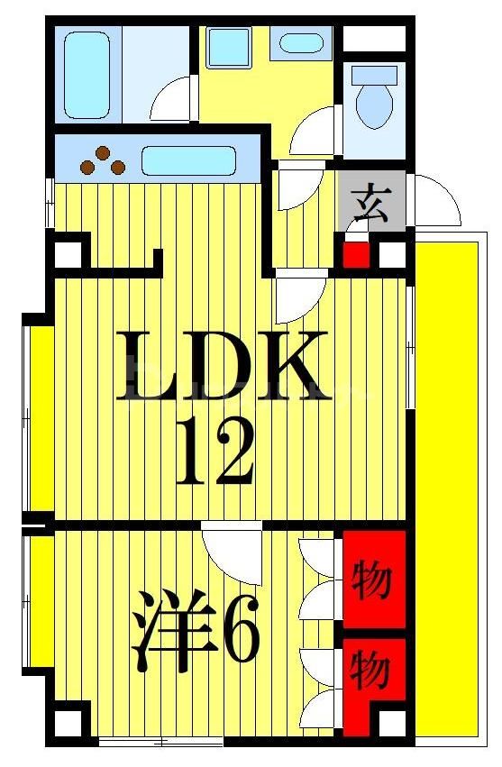 船橋市古作のマンションの間取り