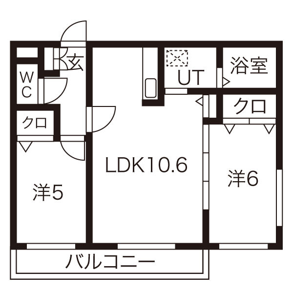 クレアメゾン環状通東の間取り