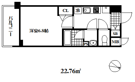 アドバンス神戸プリンスパークの間取り