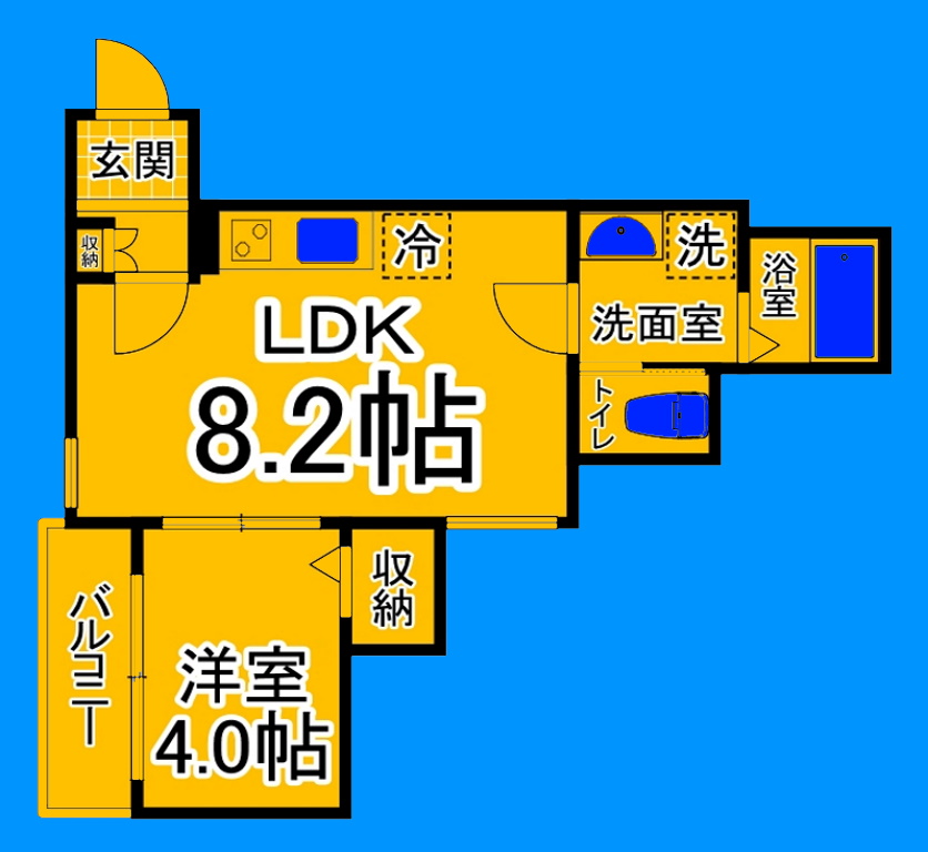 堺市堺区榎元町のアパートの間取り