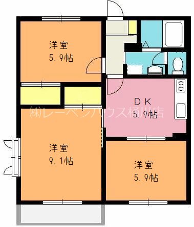 SHMリバーシティ92　Bの間取り