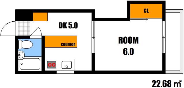 迫マンションの間取り