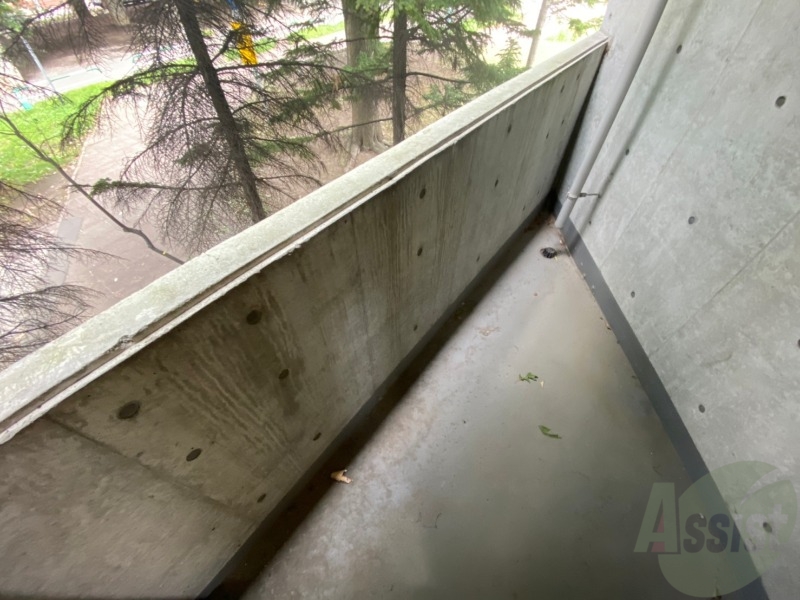 バルコニー　バルコニーです。洗濯物を干したり一息ついたりできますね！