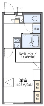 レオパレスBeTownの間取り写真