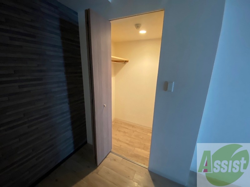 収納　クローゼット。荷物がたくさんあっても問題ないですね。