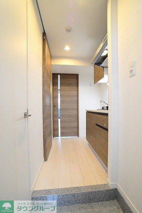 玄関　カラータイプは茶です