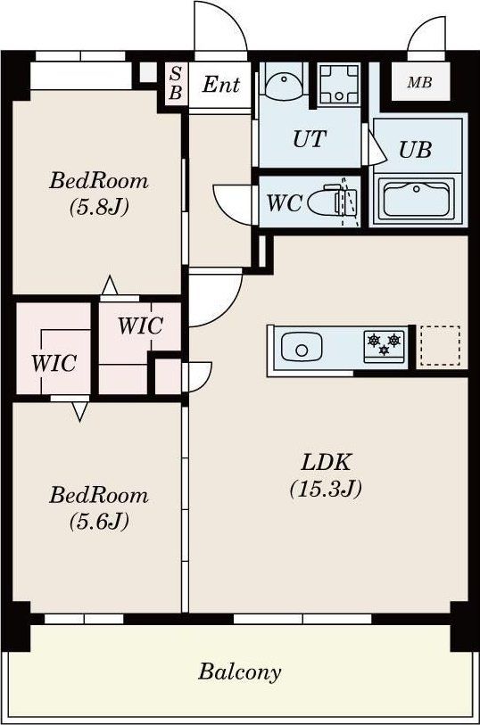 TK-RESIDENCE半道橋achieveの間取り写真