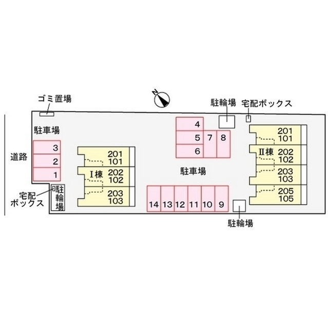 駐車場　駐車場配置図