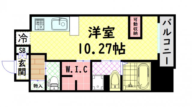 エステムコート大阪・弁天町の間取り写真