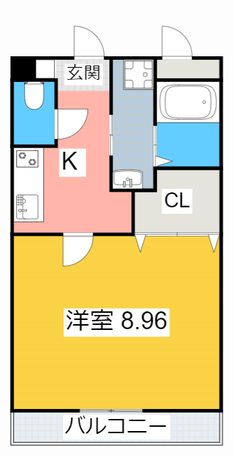アンプルール リーブル SenIの間取り写真
