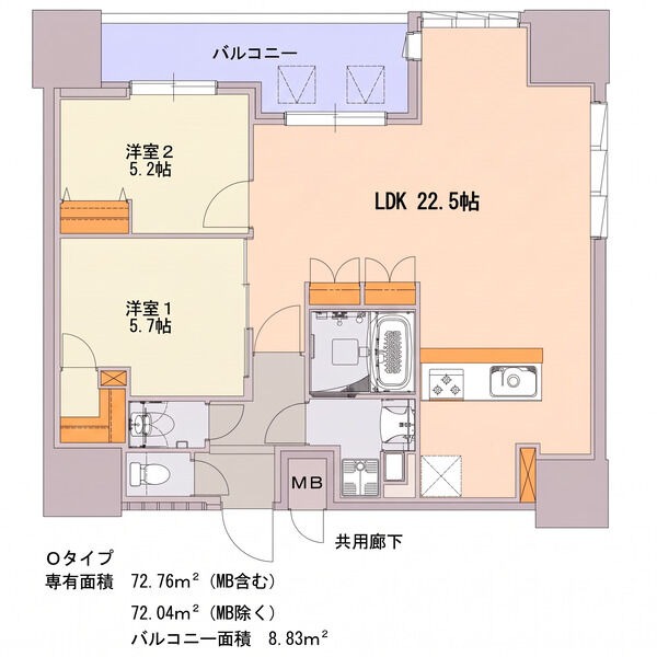 S-RESIDENCE千種belvia TOWERの間取り写真