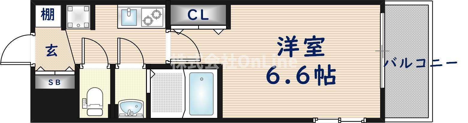 Luxe布施東IIの間取り写真