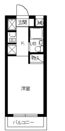 京王相模原線 京王よみうりランド駅 徒歩10分 4階建 築37年の間取り写真