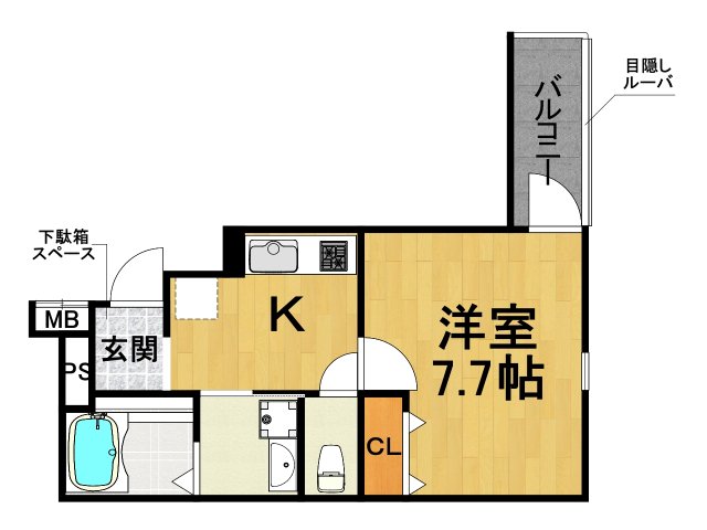 ＪＲ東海道本線 立花駅 徒歩12分 3階建 築3年の間取り写真