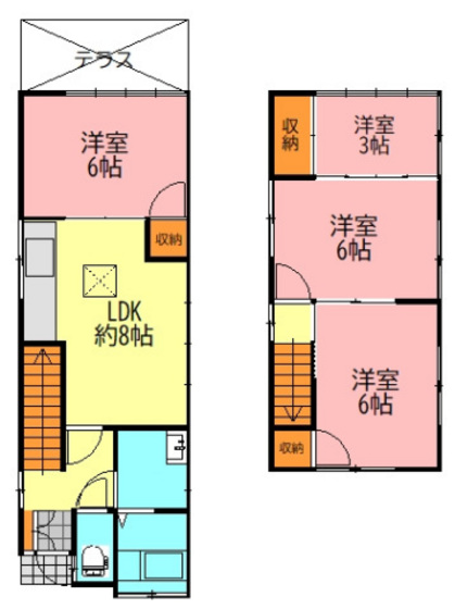 安東7丁目戸建の間取り写真