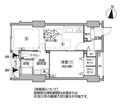 東雲キャナルコートCODAN12号棟の間取り写真