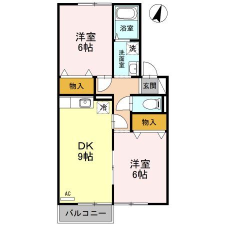 イーストアベニューの間取り写真