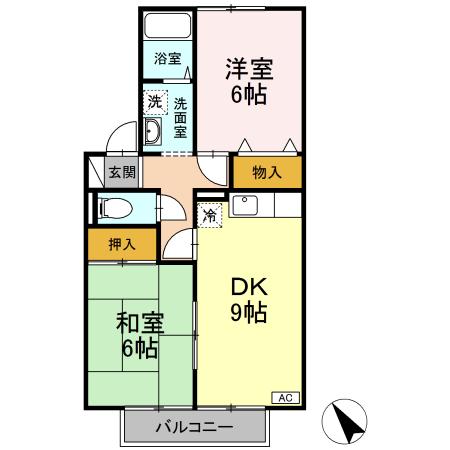 仙台市地下鉄南北線 泉中央駅 徒歩36分 2階建 築28年の間取り写真