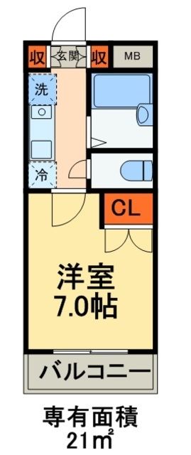 レジディア浦安の間取り写真