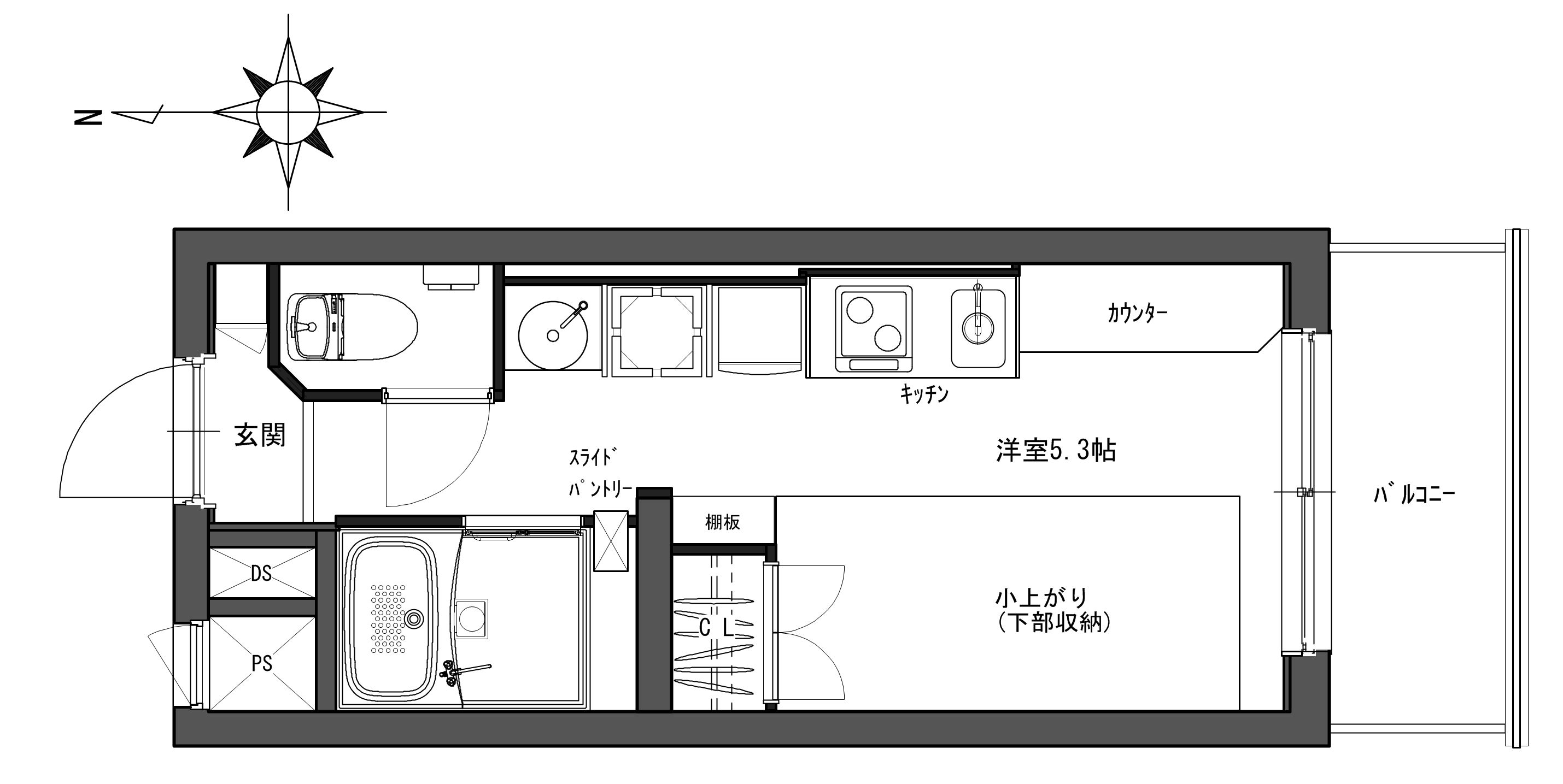 デトムワン御所南の間取り