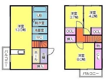 【相浦タウンの間取り】