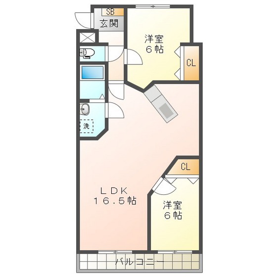 シャルマンIIの間取り