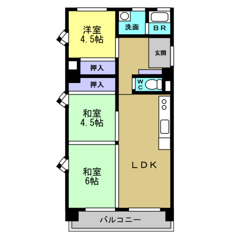 イーストタウンの間取り