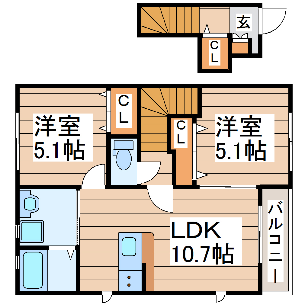 ラフィーネA棟の間取り