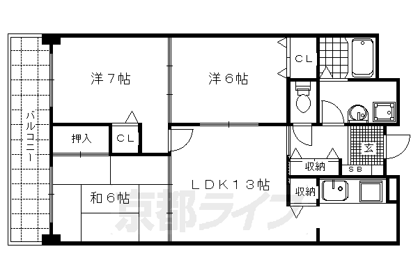 カーセン２２の間取り