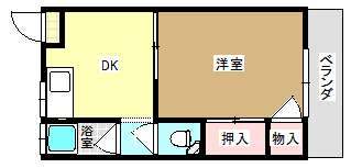 あかつき荘の間取り