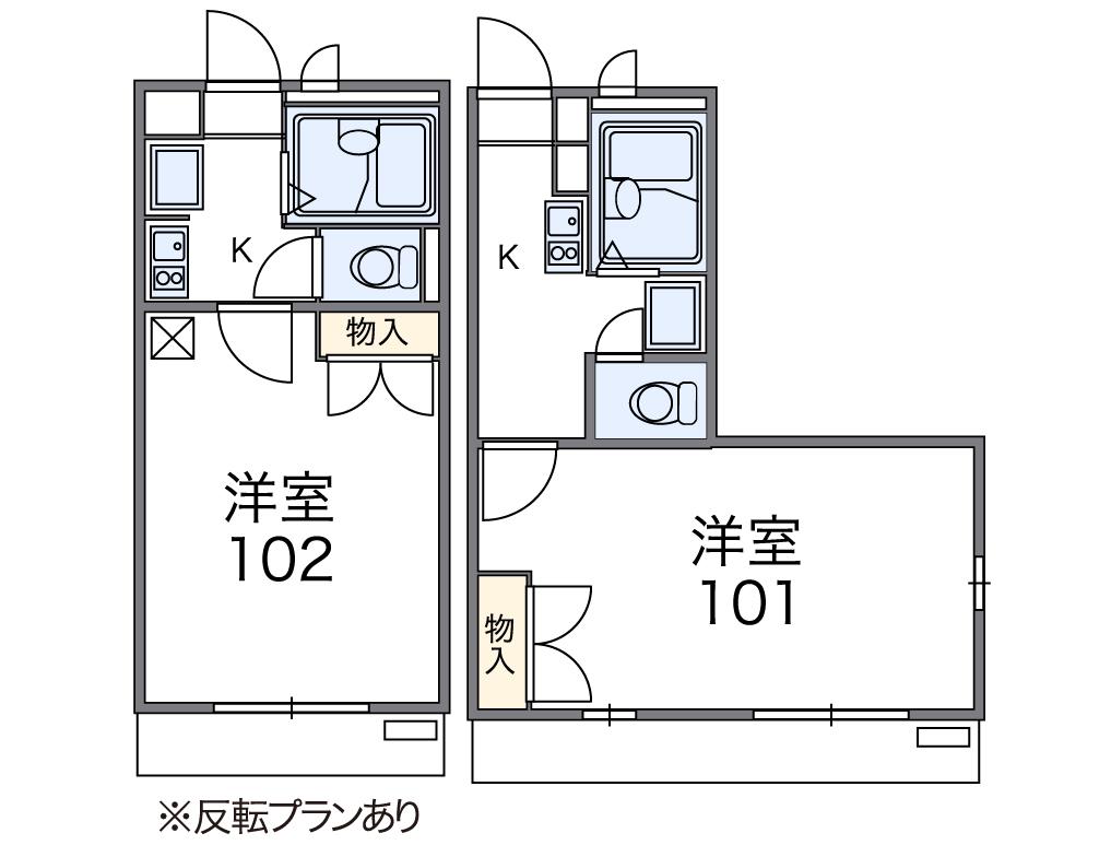 レオパレス本竜野の間取り