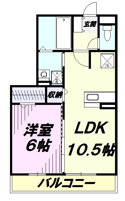 セジュール オッツの間取り