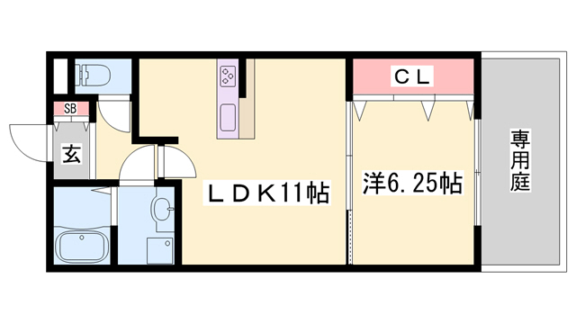 ＭＩＳＴＲＡＬ姫路南の間取り