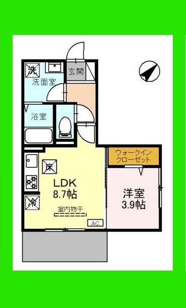 京都市伏見区醍醐槇ノ内町のアパートの間取り