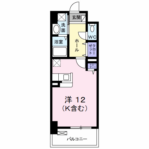 北九州市小倉北区大田町のマンションの間取り