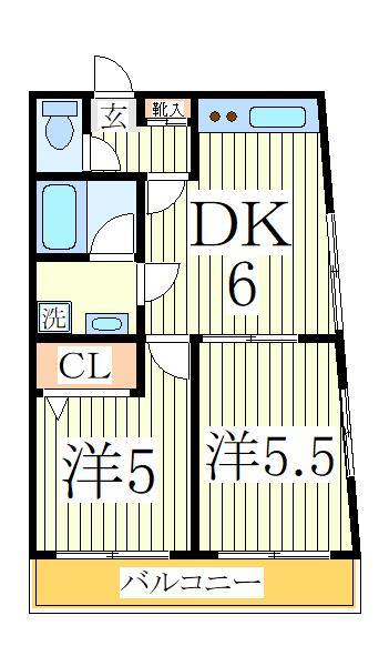 【柏市明原のマンションの間取り】