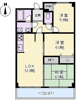 ハイツ桃山IIの間取り