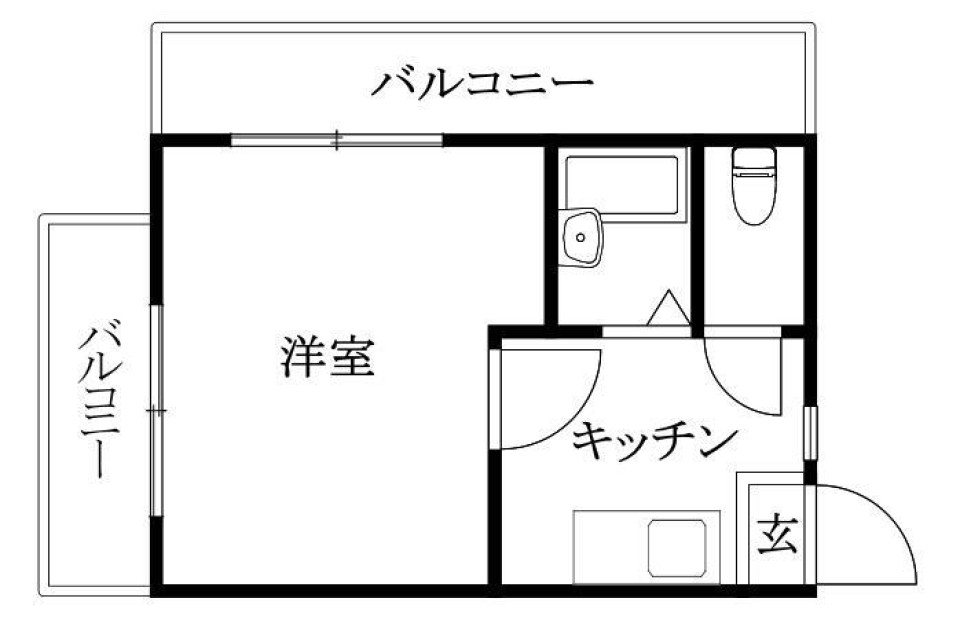 松山市永木町のマンションの間取り