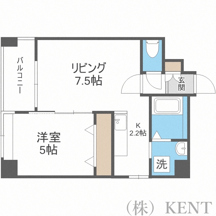 クラージュ南円山の間取り