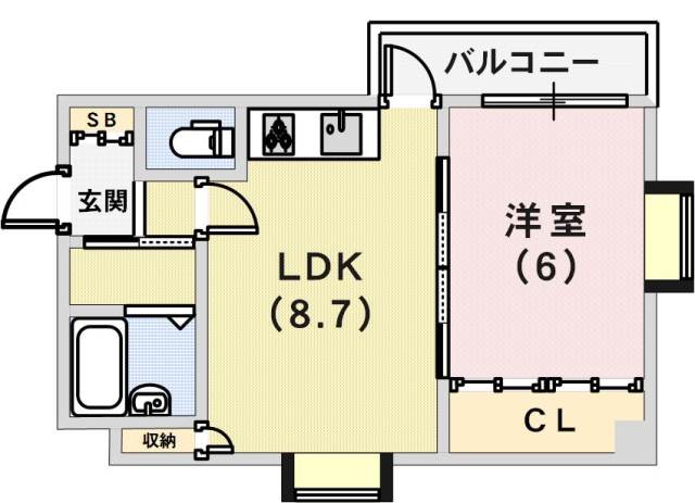 サンビルダー三宮の間取り