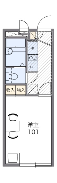 レオパレスシェルソレーユの間取り