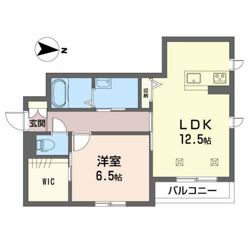 出雲市斐川町直江のアパートの間取り