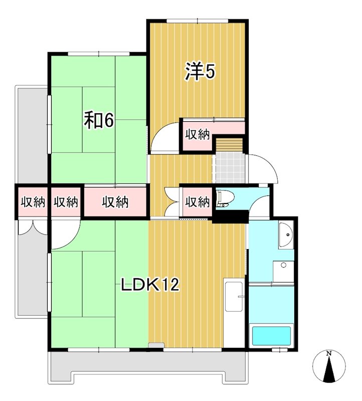 多賀ハイツＡの間取り