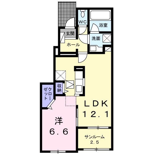 エトワール福水Ａの間取り