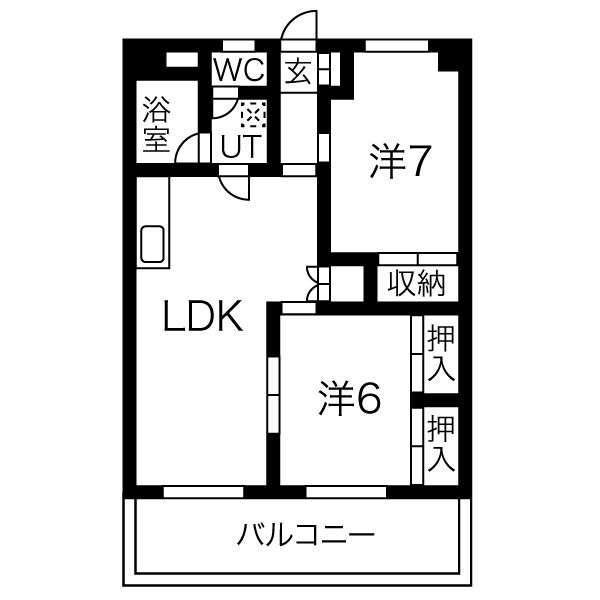 サワータウン花園の間取り