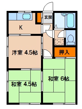 第２保坂コーポの間取り