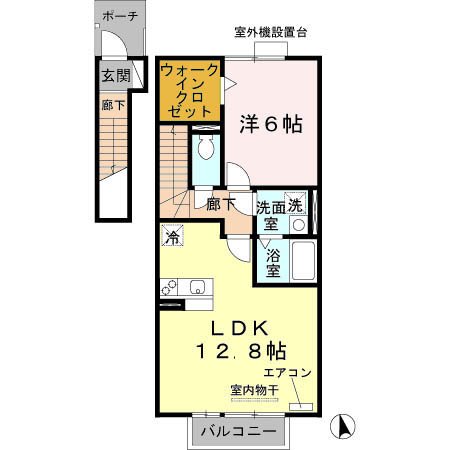 リビングタウン唐崎　A棟の間取り