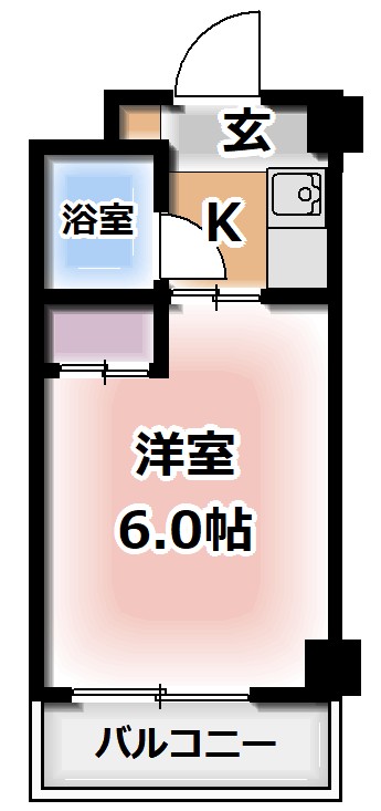 四條畷市岡山東のマンションの間取り